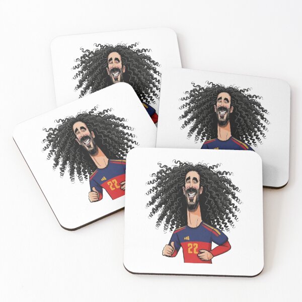 Item preview, Marc Cucurella Spain National Football Team No 22 Caricature designed and sold by no-label-club.