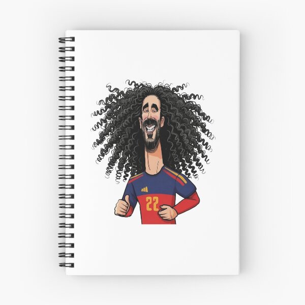 Item preview, Marc Cucurella Spain National Football Team No 22 Caricature designed and sold by no-label-club.