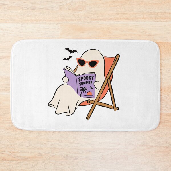 Item preview, Cute Spooky Summer Ghost Reading Book designed and sold by     Sela Art .