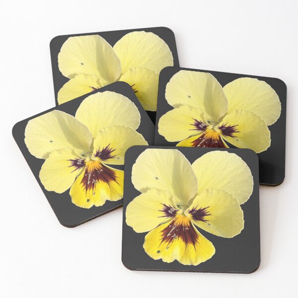 Item preview, Isolated Yellow Tricolor Pansy Blossom designed and sold by BalkanBloom.