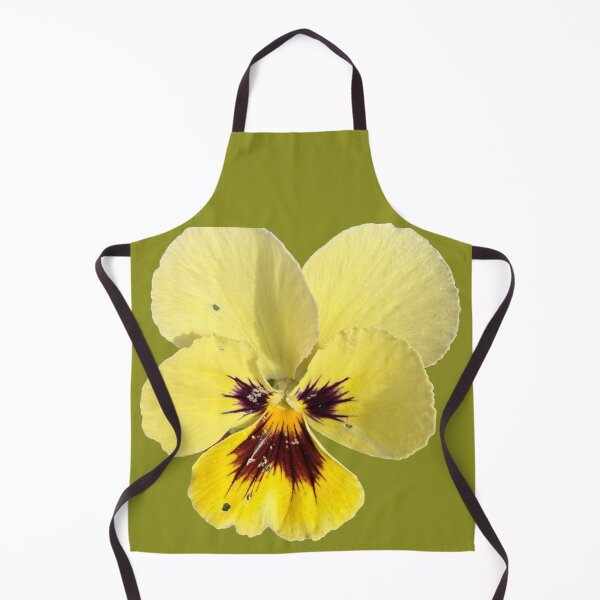 Item preview, Isolated Yellow Tricolor Pansy Blossom designed and sold by BalkanBloom.