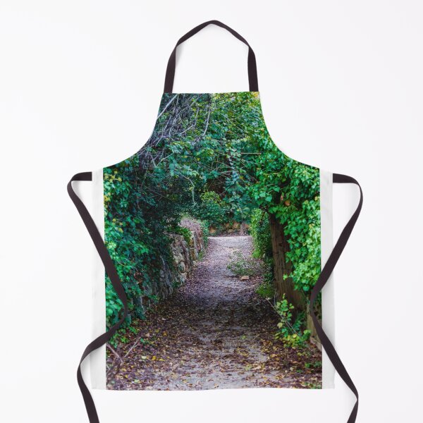 Item preview, Secluded Ivy-Covered Garden Pathway Framed by Stone Walls and Lush Green Archway designed and sold by Nmallia.