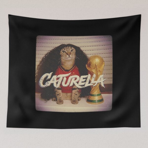 Item preview, Marc Cucurella Caturella cat Spain jersey world cup designed and sold by no-label-club.