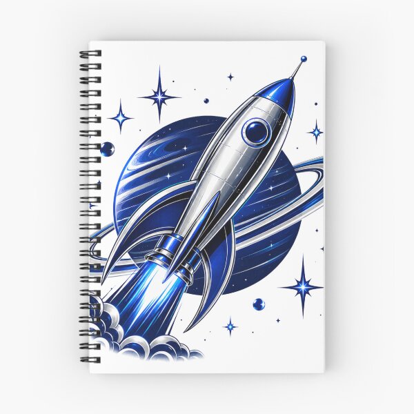 Item preview, Rocket Ship Blast Off & Ringed Planet designed and sold by Piising.