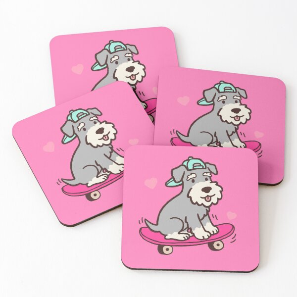 Item preview, Skateboarding Schnauzer Cute Cartoon Skater For Dog Lovers designed and sold by roarsomethings.