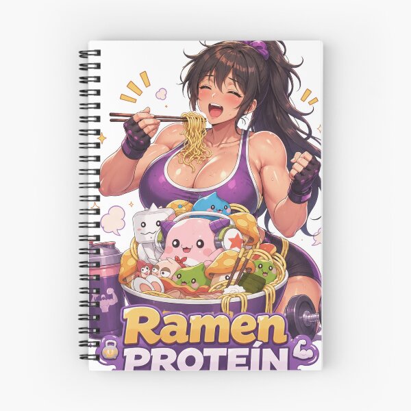 Item preview, Ramen Protein Anime Gym Girl Funny Fitness Workout Design designed and sold by Digistore1221.