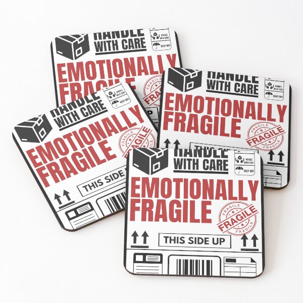 Item preview, Handle With Care Emotionally Fragile Funny Shipping Label T-Shirt designed and sold by Uvclick.