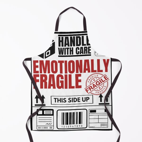 Item preview, Handle With Care Emotionally Fragile Funny Shipping Label T-Shirt designed and sold by Uvclick.