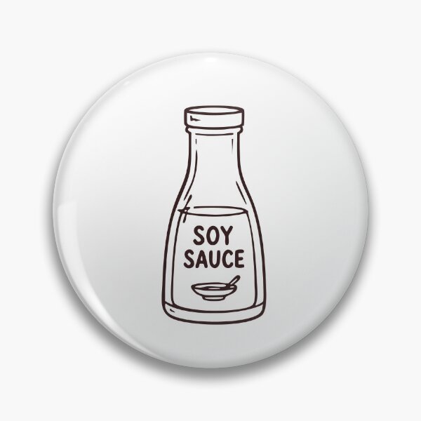 Item preview, Soy Sauce Bottle – Minimal Bold Line Design designed and sold by AnteesocialTees.
