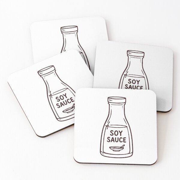 Item preview, Soy Sauce Bottle – Minimal Bold Line Design designed and sold by AnteesocialTees.