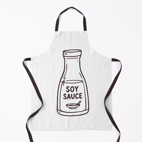Item preview, Soy Sauce Bottle – Minimal Bold Line Design designed and sold by AnteesocialTees.