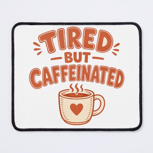 Item preview, Tired But Caffeinated designed and sold by Piising.