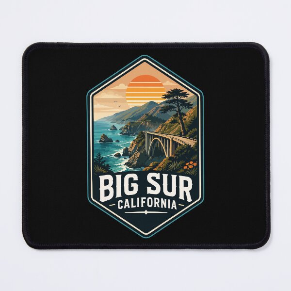 Item preview, Big Sur California Coast Retro Vintage designed and sold by TomFrontierArt.