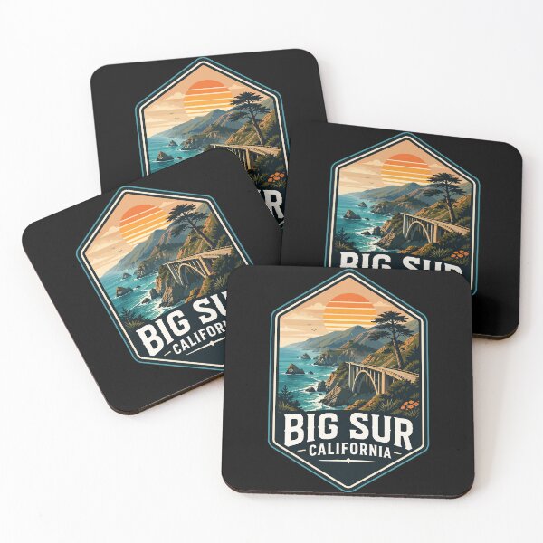 Item preview, Big Sur California Coast Retro Vintage designed and sold by TomFrontierArt.