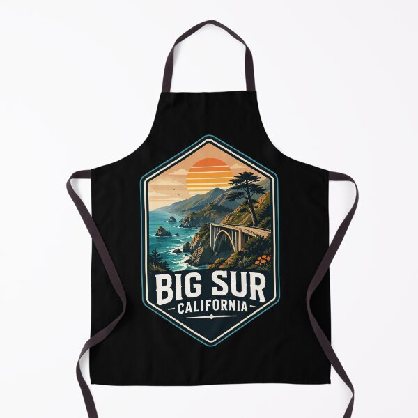 Item preview, Big Sur California Coast Retro Vintage designed and sold by TomFrontierArt.