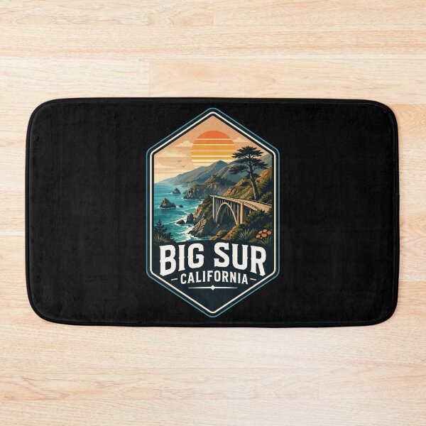 Item preview, Big Sur California Coast Retro Vintage designed and sold by TomFrontierArt.