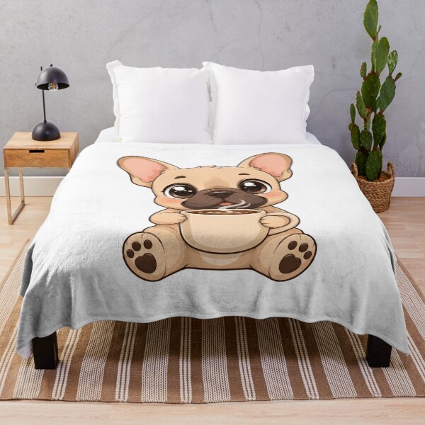 Item preview, Cute Kawaii French Bulldog Hugging Coffee Mug designed and sold by Piising.