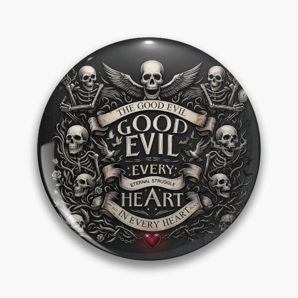 Item preview, Winged Skull Skeletal Good Evil designed and sold by Voodoo Store Paranormal Collections.