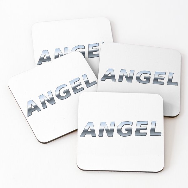Item preview, Angel Y2K Silver Chrome Aesthetic Text designed and sold by DraakMonster013.