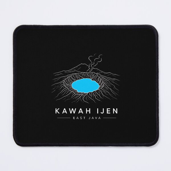 Item preview, Kawah Ijen East Java Travel Art | Blue Fire Volcano Illustration designed and sold by AMICO77.
