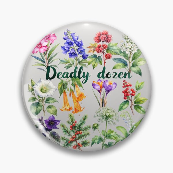 Item preview, Deadly dozen, twelve poisonous plants designed and sold by LiskoDesign.