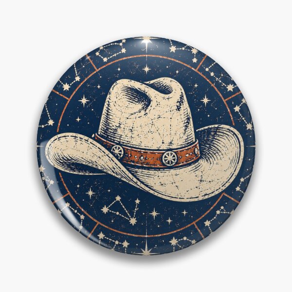 Item preview, Cowboy Hat & Zodiac Constellation Emblem designed and sold by Piising.