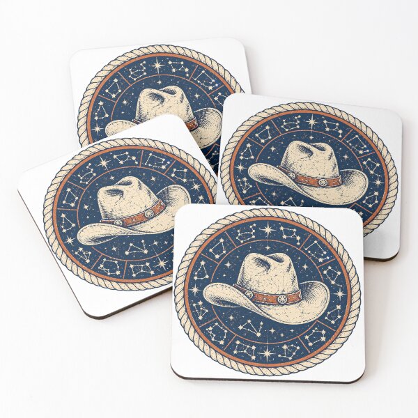 Item preview, Cowboy Hat & Zodiac Constellation Emblem designed and sold by Piising.