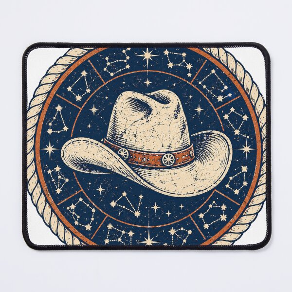Item preview, Cowboy Hat & Zodiac Constellation Emblem designed and sold by Piising.