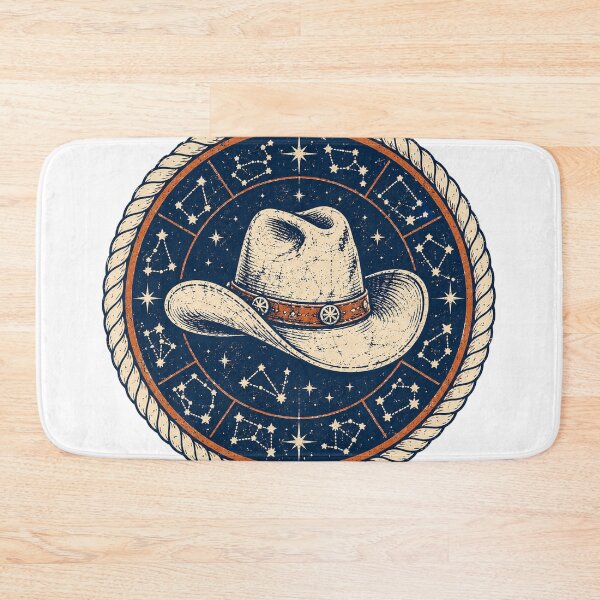 Item preview, Cowboy Hat & Zodiac Constellation Emblem designed and sold by Piising.