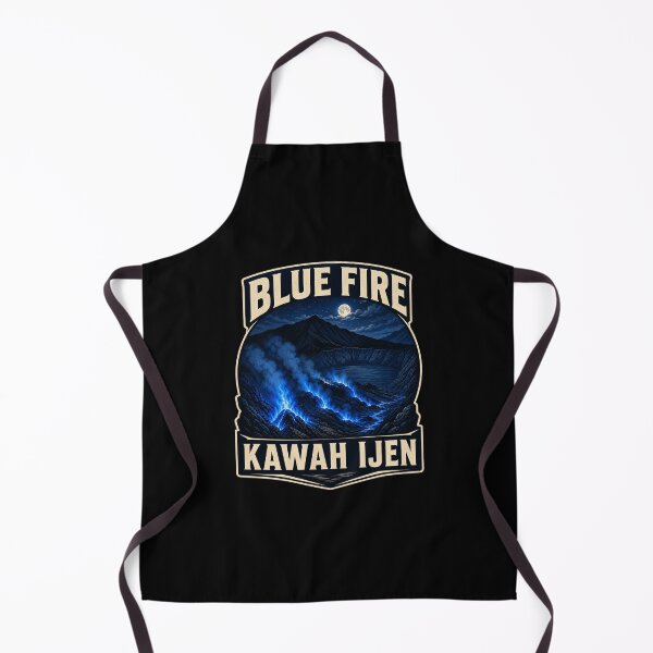 Artikelvorschau, Kawah Ijen, Ostjava – Reisekunst | Illustration des blauen Feuervulkans entworfen und verkauft von AMICO77.