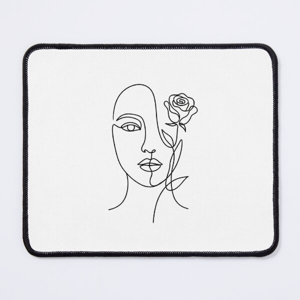 Item preview, Minimalist One Line Face Art with Rose designed and sold by pattman.