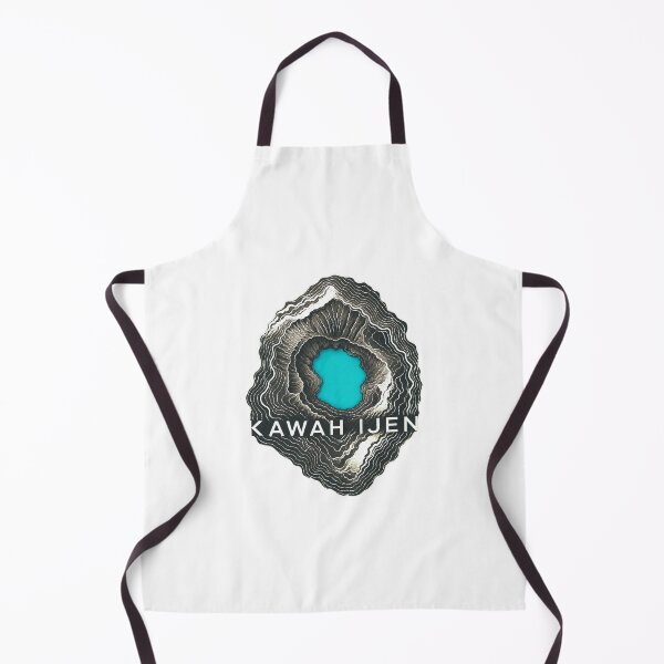 Item preview, Kawah Ijen East Java Travel Art | Blue Fire Volcano Illustration designed and sold by AMICO77.
