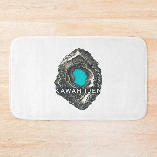 Item preview, Kawah Ijen East Java Travel Art | Blue Fire Volcano Illustration designed and sold by AMICO77.