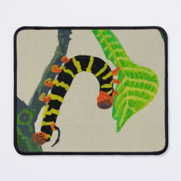 Item preview, Exotic caterpillar dines on a leaf designed and sold by Art by Margaret.