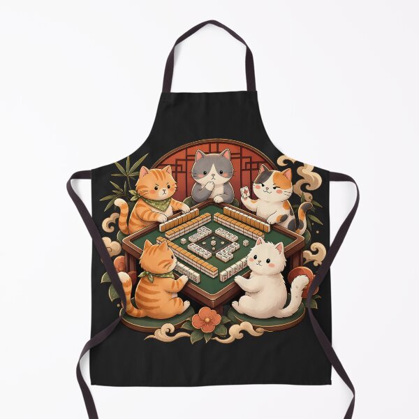 Item preview, Kawaii Cats Playing Mahjong designed and sold by legendaryskins.