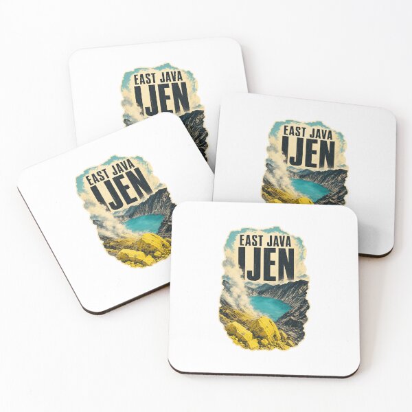 Item preview, Kawah Ijen East Java Travel Art | Blue Fire Volcano Illustration designed and sold by AMICO77.