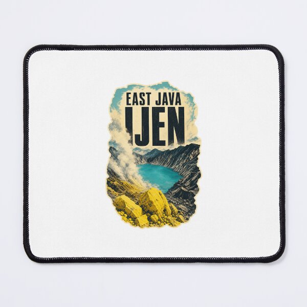 Item preview, Kawah Ijen East Java Travel Art | Blue Fire Volcano Illustration designed and sold by AMICO77.