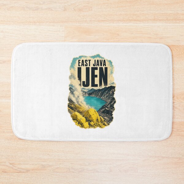 Item preview, Kawah Ijen East Java Travel Art | Blue Fire Volcano Illustration designed and sold by AMICO77.