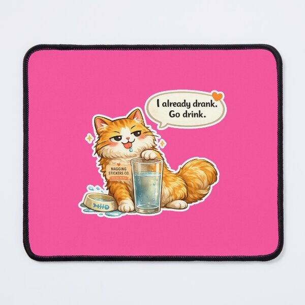 Item preview, NAGGING CAT LaMaisonOfMY I ALREADY DRANK, GO DRINK. COLLECTION | PINK Edition | No.01 designed and sold by LaMaisonOfMY.
