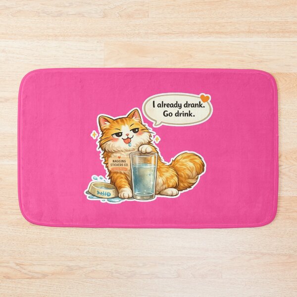 Item preview, NAGGING CAT LaMaisonOfMY I ALREADY DRANK, GO DRINK. COLLECTION | PINK Edition | No.01 designed and sold by LaMaisonOfMY.
