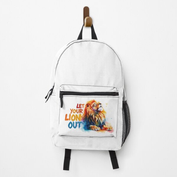 Item preview, LET YOUR LION OUT - A burst of energy and color - Lion Spirit Empowering Art designed and sold by Greenwald Gallery.