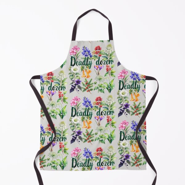 Item preview, Deadly Dozen, twelve poisonous plants, large text designed and sold by LiskoDesign.