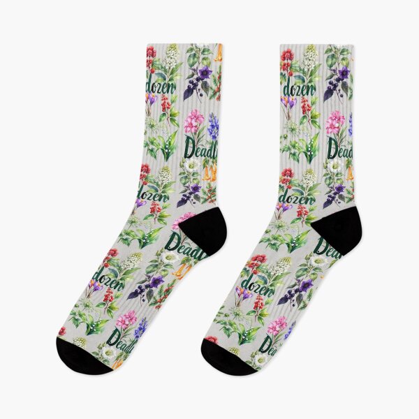 Item preview, Deadly Dozen, twelve poisonous plants, large text designed and sold by LiskoDesign.
