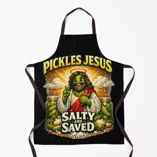 Item preview, Salty and Saved Pickles Jesus Funny Christian Pickle designed and sold by MaTTCreatsMore.