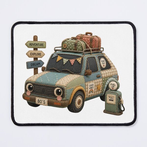 Item preview, Patchwork Road Trip Car designed and sold by M.Store.