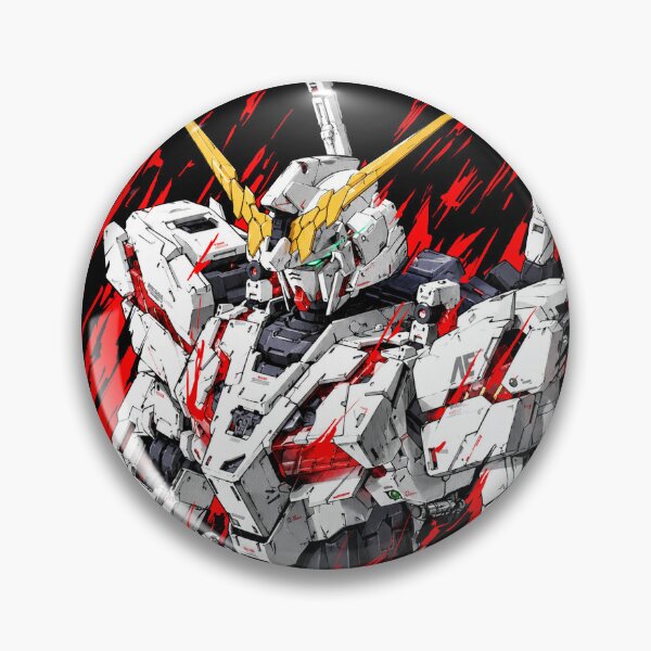 Item preview, full colour vector unicorn Gundam mecha anime art Digital Artwork designed and sold by sabartgunpla.