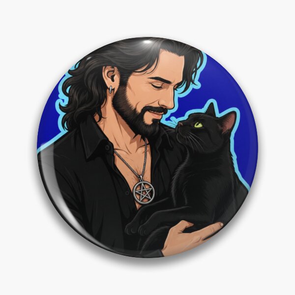 Item preview, Some Witches Are Guys Black Cat Pentacle Design designed and sold by Witch Joseph.