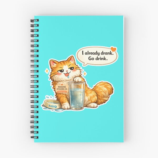 Item preview, NAGGING CAT LaMaisonOfMY I ALREADY DRANK, GO DRINK. COLLECTION | AQUA Edition | No.01 designed and sold by LaMaisonOfMY.