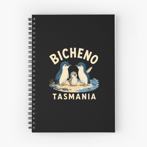 Item preview, Bicheno Tasmania Travel Art | Little Penguins and Coastal Illustration designed and sold by AMICO77.