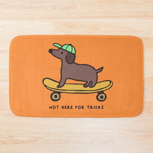 Item preview, Skateboarding Dachshund Cute Cartoon Wiener Dog Funny Teen Skater designed and sold by roarsomethings.